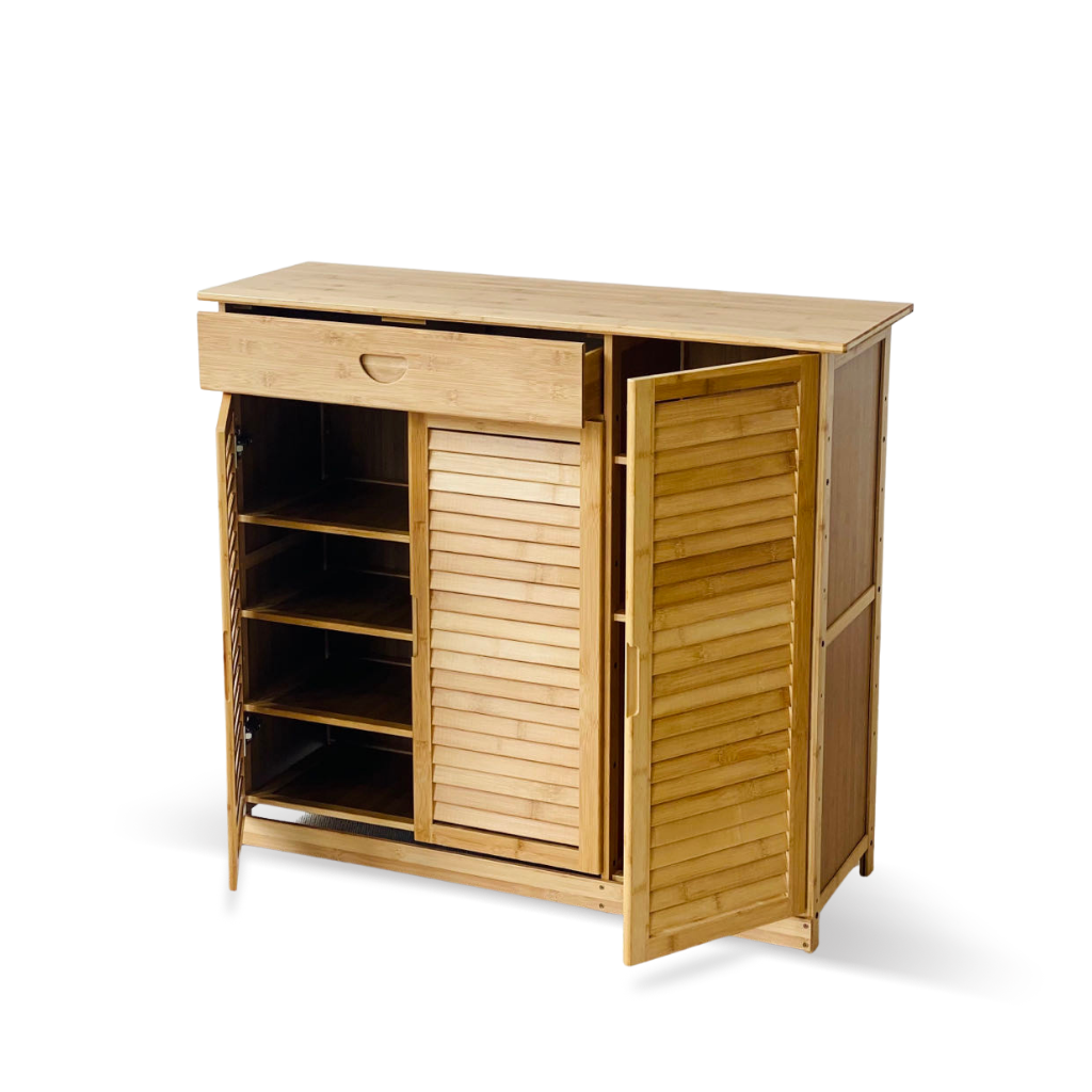 ironvanliving-Bamboo-furniture-Proper-shoe-cabinet-Natural1000W