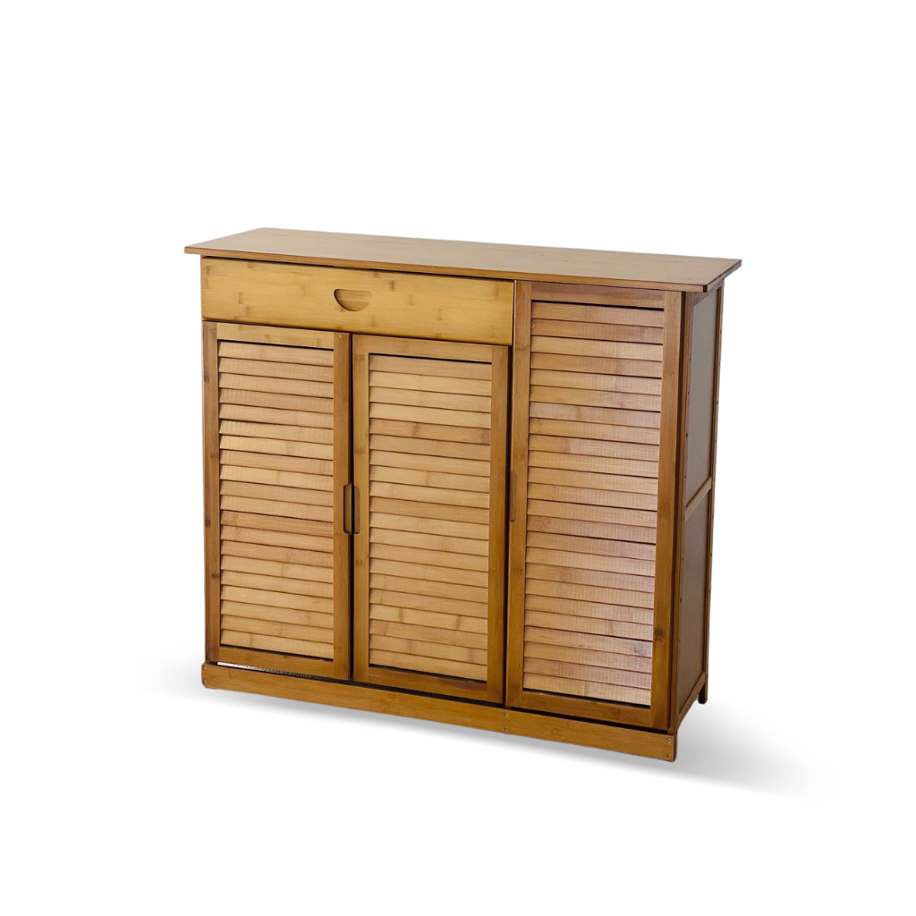 ironvanliving-Bamboo-furniture-entrance-Proper-shoe-cabinet-brown