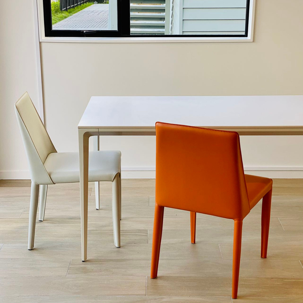 ironvanliving-Perfetto-urban-slate-dining-area-Ames-orange-white