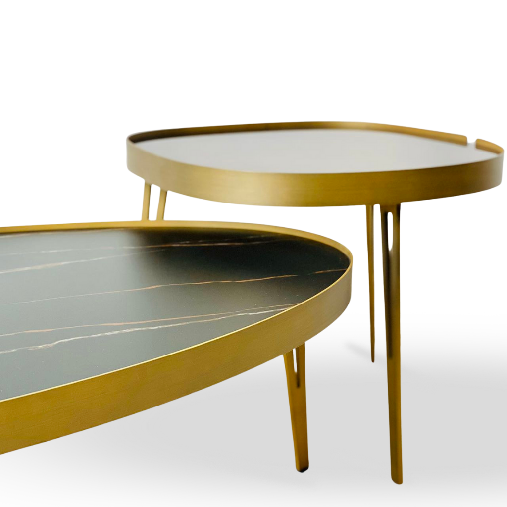 IRONVAN-Gloria-coffee-table-set-Metal-brass-frame-slate-mirror