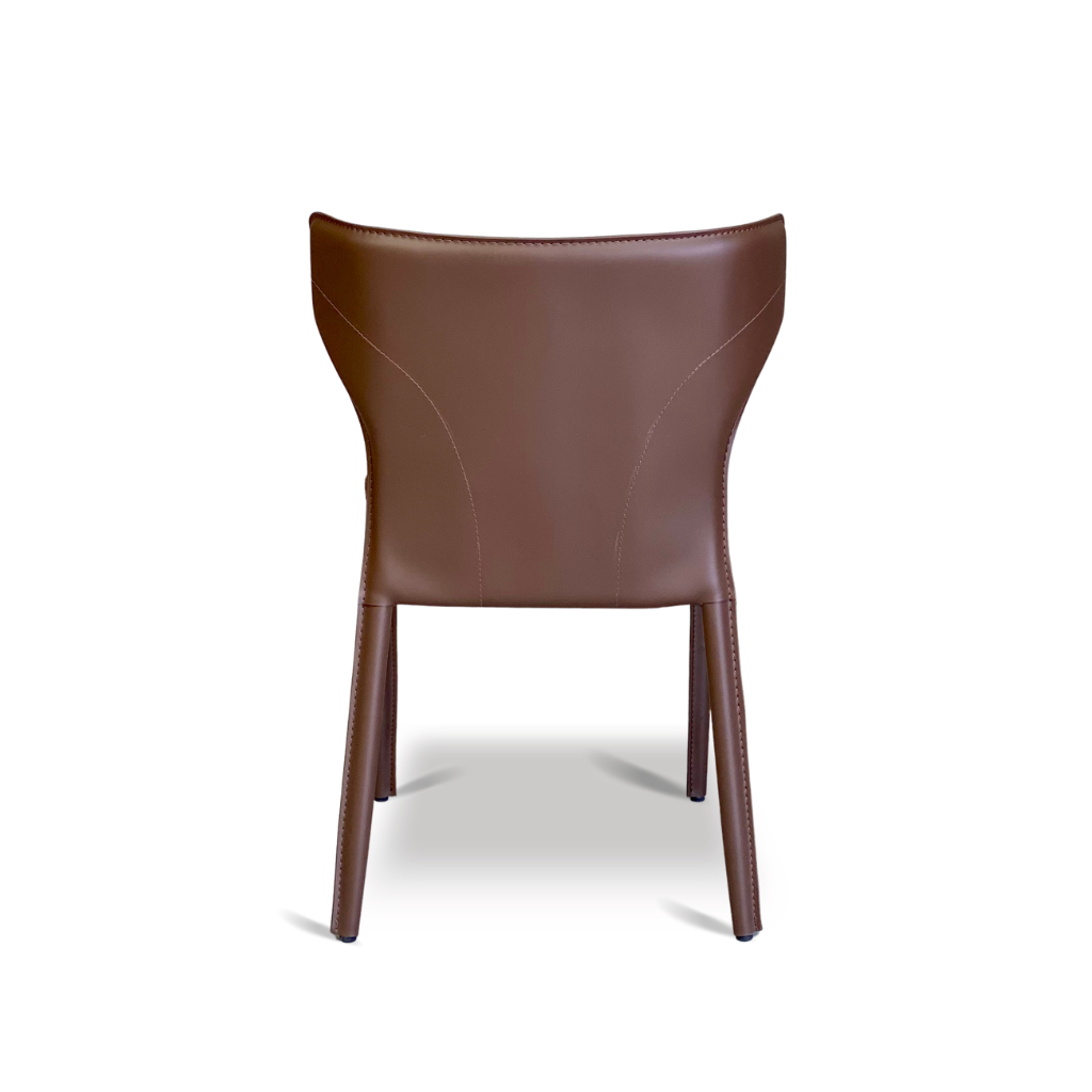 ironvanliving-Manzoni-chair-back-view-Chocolate-Brown-saddle-leatherette