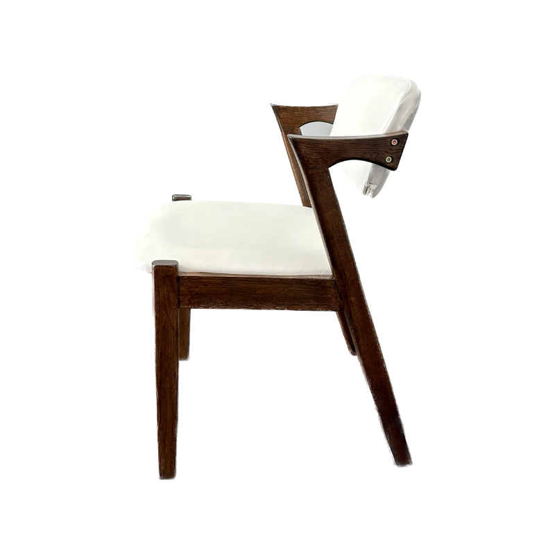 42# Dining Chair White Side
