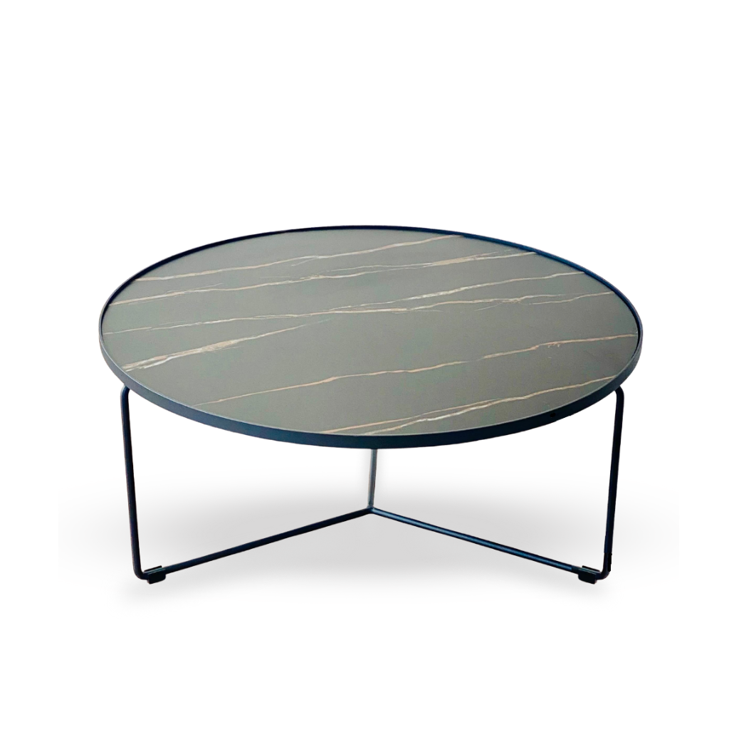 ironvanliving-krik center table/nest coffee table/coffee table/round coffee table/living room furniture/sinter stone coffee table/minimalist contemporary