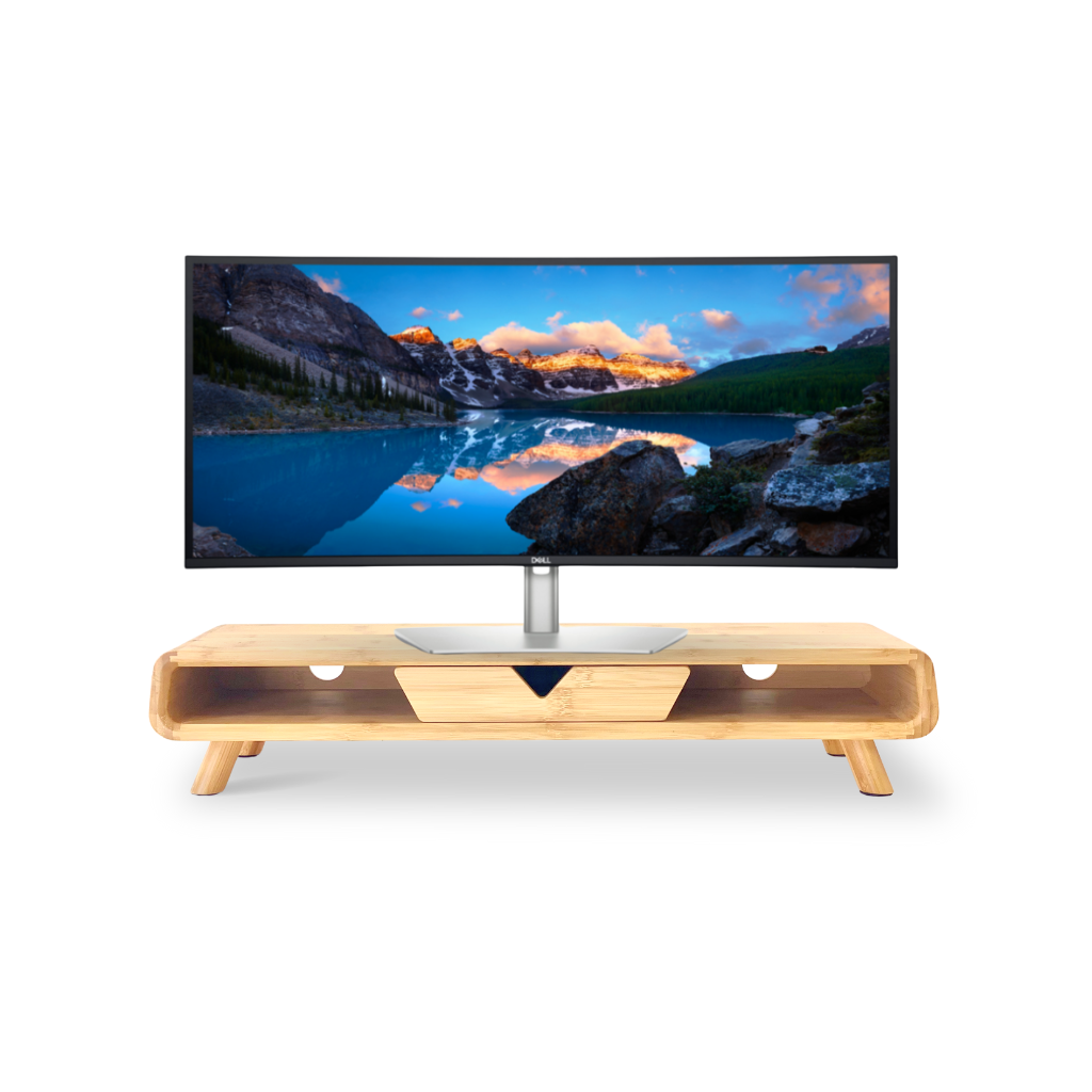 IRONVAN-Hippo-monitor-stand-with-drawer-bamboo-desktop-furniture-sceen-helper