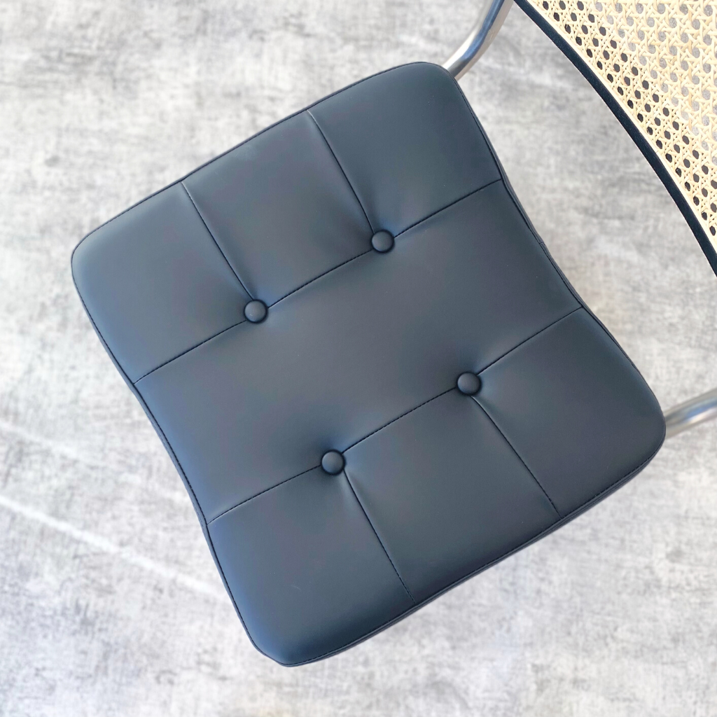 IRONVAN-Cescar-rattan-back-chair-upholstery-microfiber-leather-black