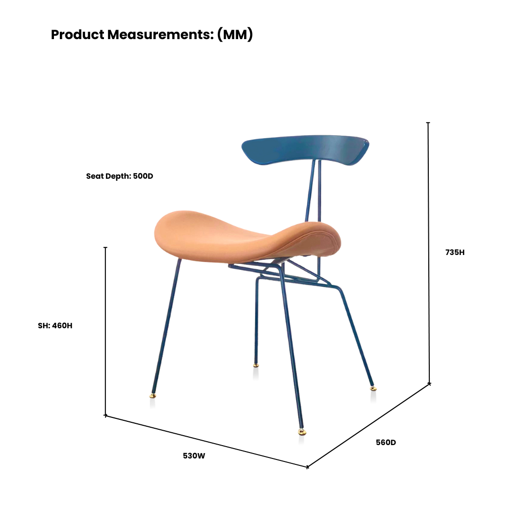 IRONVAN-Formica-cafe-chair-dimension-measurements-2024